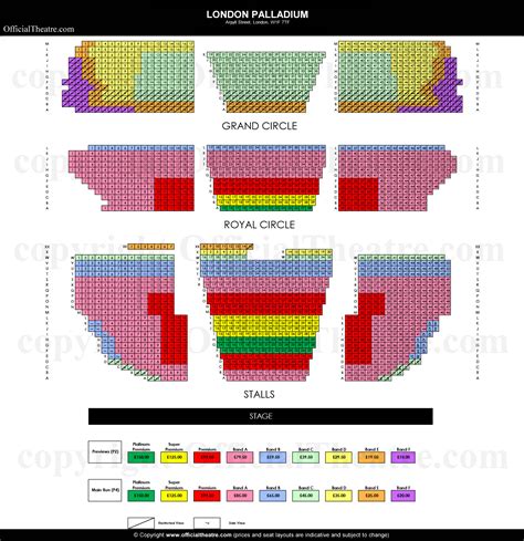 the london palladium seating plan|The London Palladium .